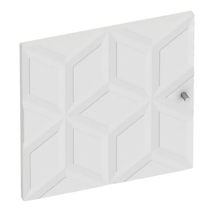 Porte battante Home origami mat H.40 x l.40 cm