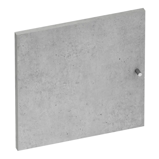 Porte battante Home ciment mat H.40 x l.40 cm
