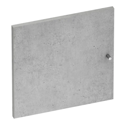 Porte battante Home ciment mat H.40 x l.40 cm