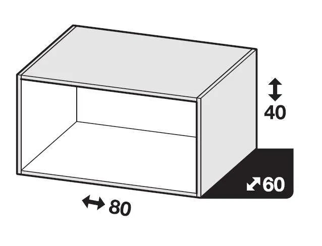 Caisson SPACEO Home, blanc H.40 x l.80 x P.60 cm