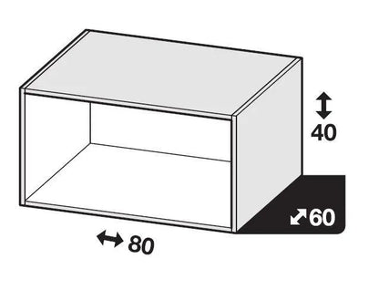 Caisson SPACEO Home, blanc H.40 x l.80 x P.60 cm
