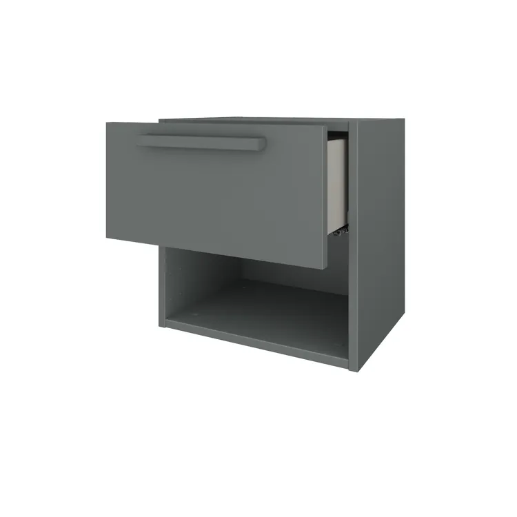 Tiroir pour caisson SPACEO Home gris anthracite H.20 x l.40 x P1.6 cm