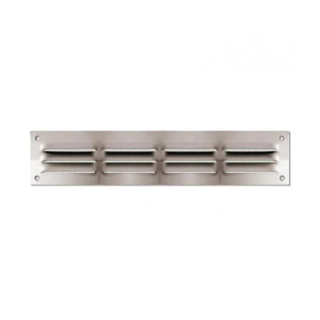 Grille métallique à persienne avec moustiquaire