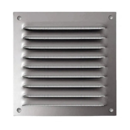 Grille métallique à persienne avec moustiquaire