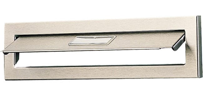 Entrée de lettres non normalisée volet extérieur DECAYEUX inox gris