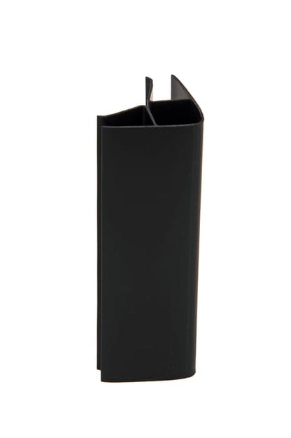 Lot de 4 jonctions d'angle universel pour plinthe noir L.19.5 x l.15 cm