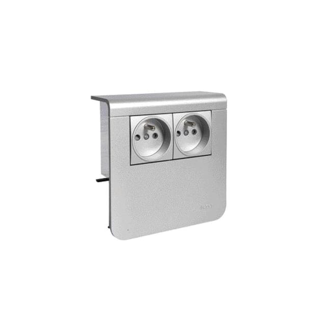 Adaptateur aluminium pour plinthe, H. 19 x P.16.5 cm