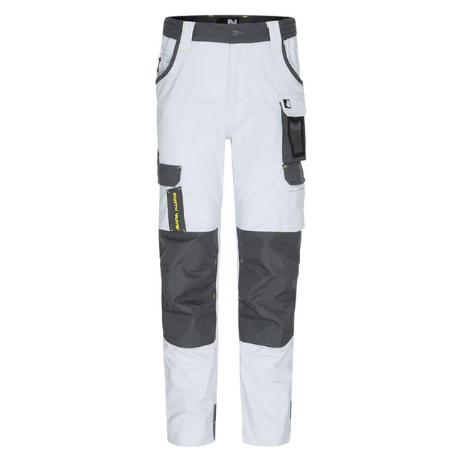 Pantalon de travail Cary-blanc-56 NINE WORTHS blanc, taille 52