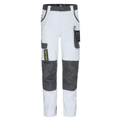 Pantalon de travail Cary-blanc-56 NINE WORTHS blanc, taille 52
