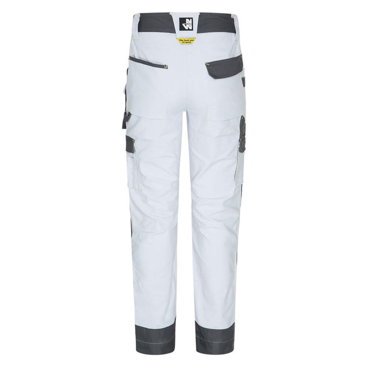 Pantalon de travail Cary-blanc-56 NINE WORTHS blanc, taille 52