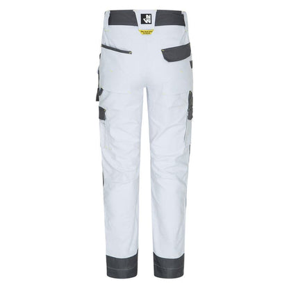 Pantalon de travail Cary-blanc-56 NINE WORTHS blanc, taille 52