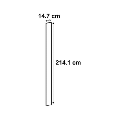 Porte de cuisine Sydney angora brillant H.214.1 x l.14.7 cm