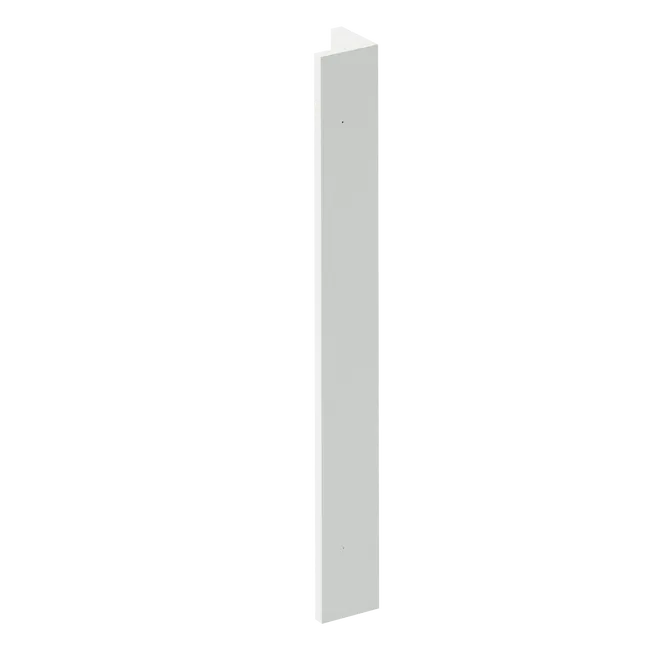 Fileur d'angle Newport gris perle mat H.76.5 x l.9 cm