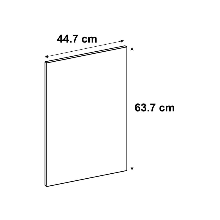 Porte de cuisine Sydney angora brillant H.63.7 x l.44.7 cm