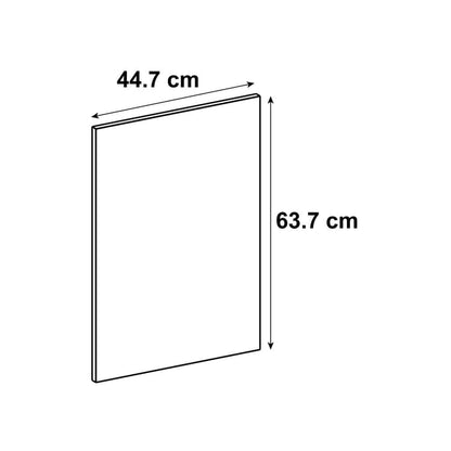 Porte de cuisine Sydney angora brillant H.63.7 x l.44.7 cm