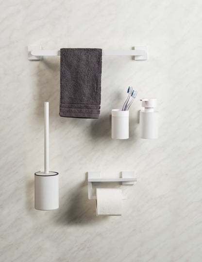 Dérouleur papier WC Ovaro à coller blanc
