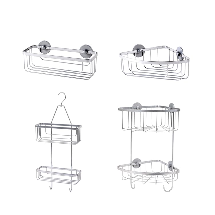 Etagère de douche chromé à visser / à monter mur SENSEA