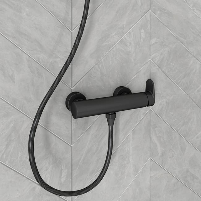 Mitigeur de douche mécanique douche noir, Icone, SENSEA