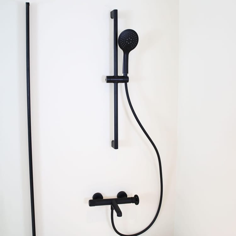 Mitigeur mécanique de baignoire ESSEBAGNO Indus noir mat