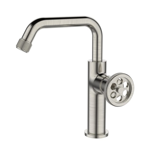Mitigeur lavabo ESSEBAGNO Indus L Inox brossé