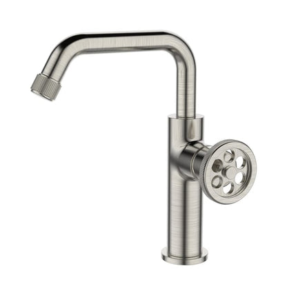 Mitigeur lavabo ESSEBAGNO Indus L Inox brossé
