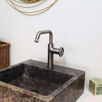 Mitigeur lavabo ESSEBAGNO Indus L Inox brossé