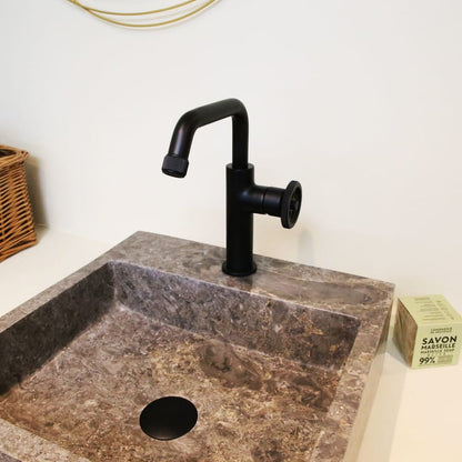 Mitigeur lavabo ESSEBAGNO Indus L noir mat