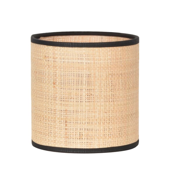 Abat-jour Cylindre H.13 cm, Diam.13 cm raphia, naturel COREP