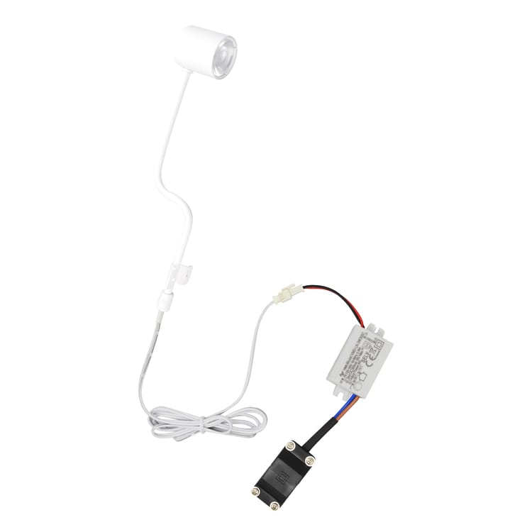 Spot dessus de meuble Sveva, module LED, blanc neutre, blanc INSPIRE