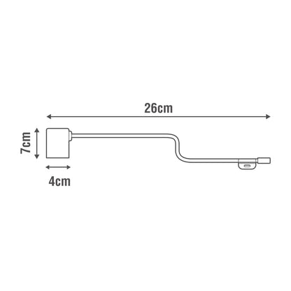 Spot dessus de meuble Sveva, module LED, blanc neutre, blanc INSPIRE