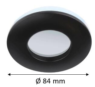 Spot encastré GU10, 400 lumens blanc neutre, acier noir Margo EGLO