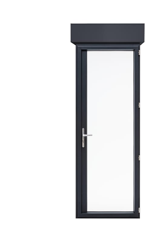 Porte fenêtre/volet roul.alu Essentiel H.215xl.100cm 1vt tirant D gris anthracit