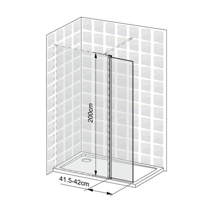 Déflecteur transparent doré 40cm Remix