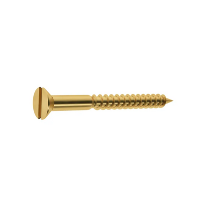 20 vis laiton tête fraisée plat STANDERS, Ø3.5 x L.30 mm