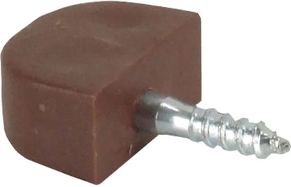 Lot de 20 taquets à visser, plastique brun, Diam.3 mm