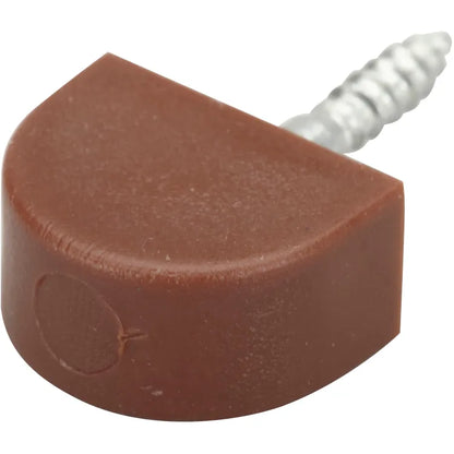 Lot de 20 taquets à visser, plastique brun, Diam.3 mm