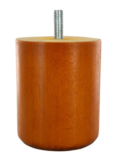 Pied de meuble Cime, hêtre teinte, diamètre 6.8 cm x hauteur 8 cm