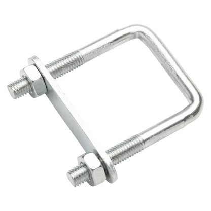 Bride carrée acier STANDERS, L.43 x H.70 x Ø8 mm