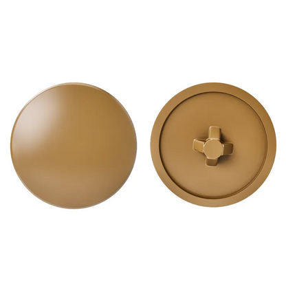 Lot de 40 caches-vis polypropylène rond marron STANDERS Ø4.5 mm