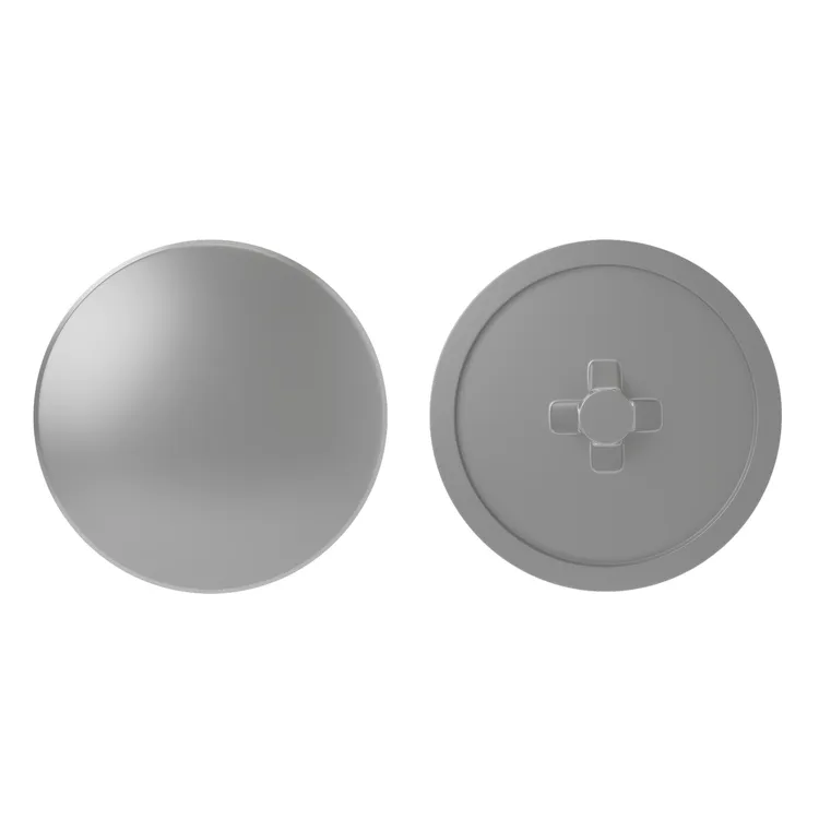 Lot de 30 caches-vis polypropylène rond gris STANDERS Ø6 mm