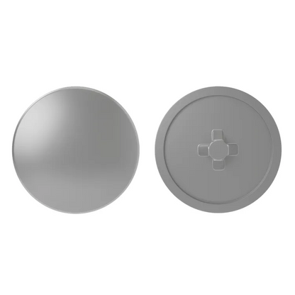 Lot de 30 caches-vis polypropylène rond gris STANDERS Ø6 mm
