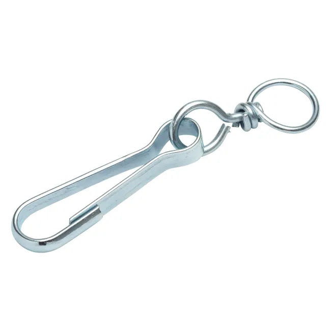Lot de 2 mousquetons acier zingué STANDERS, L.60 x l.15