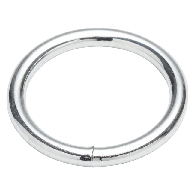 Lot de 4 anneaux soudés acier zingué STANDERS D.30 Ep.4 mm