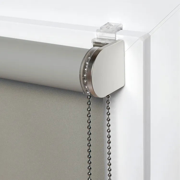 Store enrouleur occultant Bossa beige chiné, l.40 x H.190 cm, INSPIRE