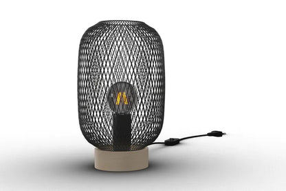 Lampe Giada, acier, noir, H.26.5 cm, E27