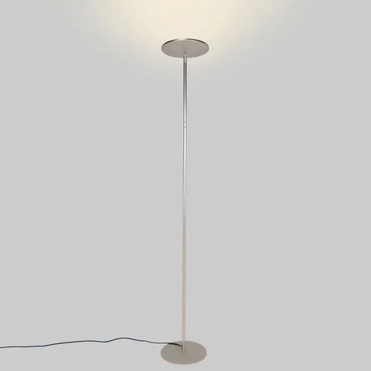 Lampadaire LED droit, design métal chromée mat, INSPIRE 1960 lm H.181 cm Mirasol