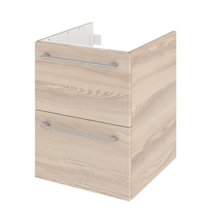 Meuble sous-vasque, 2t L.45cm x H.58cm x P.46cm effet chêne ribeira Remix