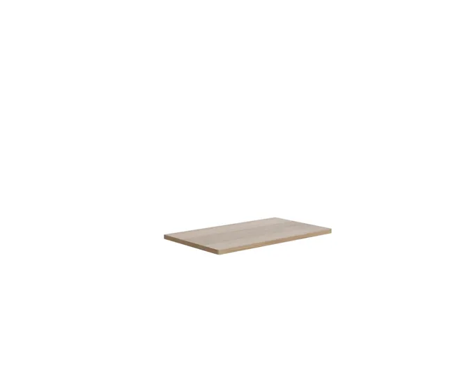 Plan de toilette mdf placage chêne Ep.2.5 x l.90 x H.48.5 cm Natural