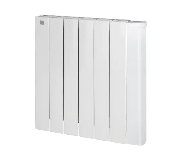Radiateur électrique connecté à inertie sèche 1500W DELTACALOR Cubo wifi + blanc