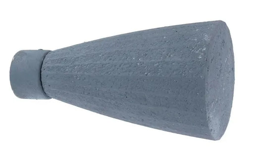 Lot de 2 embouts INSPIRE, noir brut, pour tringle à rideau Diam.20 mm
